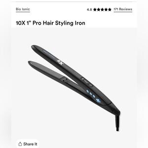 Bio Ionic Black Pro Hair Styling Iron